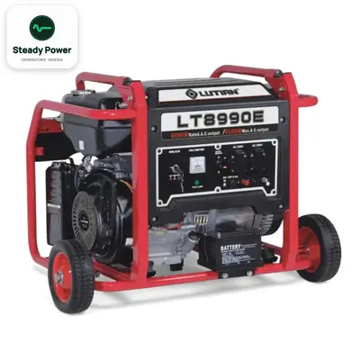 Lutian LT8990E 7.5kVA Petrol Generator (Key Start)