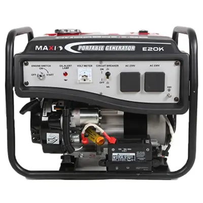 Maxi E20K 2.5kVA Petrol Generator (Manual Start)