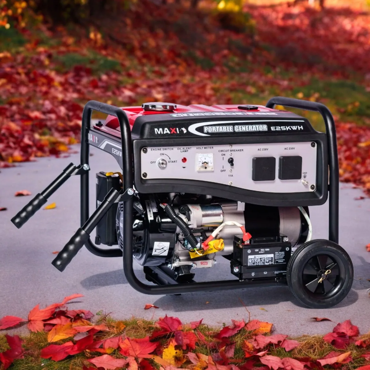 Maxi E25KWH 3.1kVA Petrol Generator (Key Start)