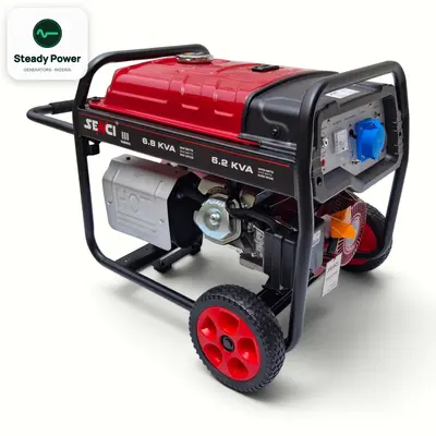 Senci SC9000E 6.2kVA Petrol Generator (Key Start)