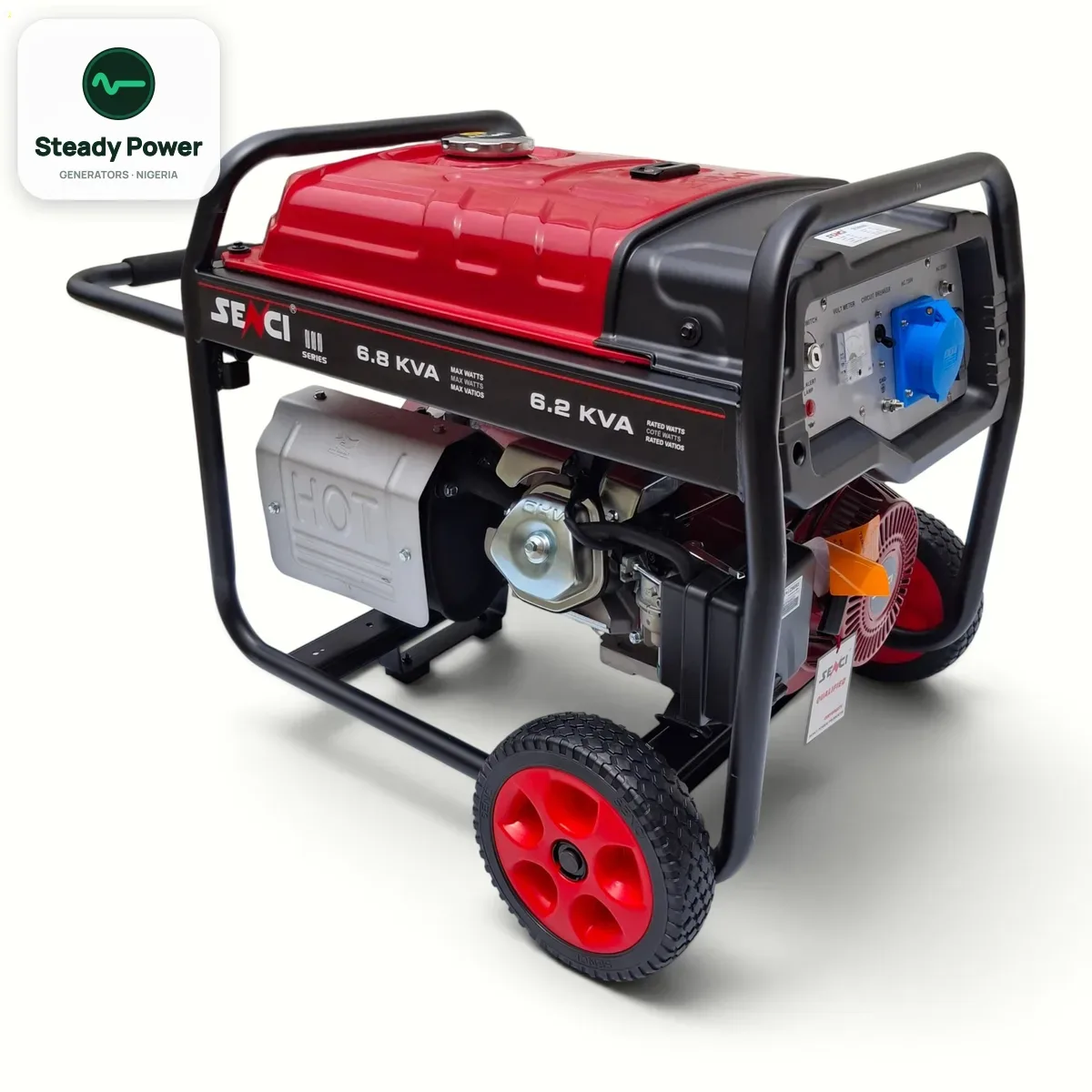 Senci SC9000E 6.2kVA Petrol Generator (Key Start)