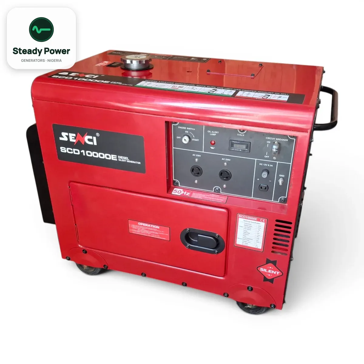 Senci SCD10000E 7.5kVA Diesel Generator (Key Start)