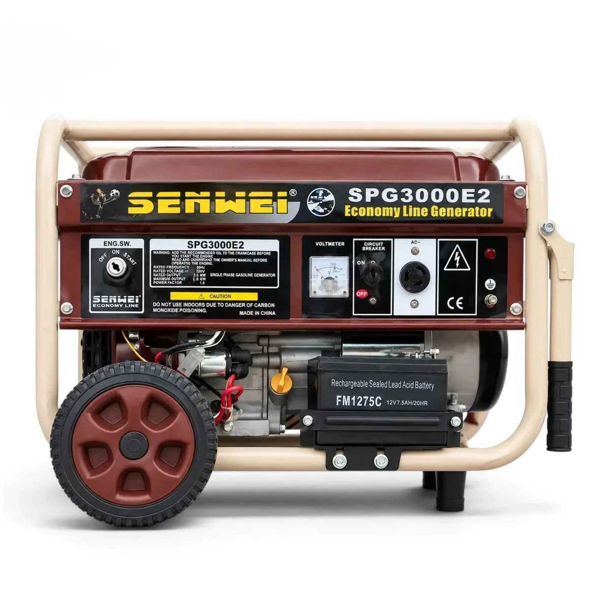 Senwei SPG3000E2 3.2kVA Petrol Generator (Key Start)