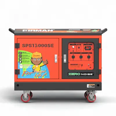 Sumec Firman SPS13000SE 8.7kVA Petrol Soundproof Generator (Remote Start)